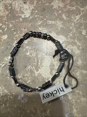 Hickey Freeman Hematite Geometric Bead Bracelet - Black
